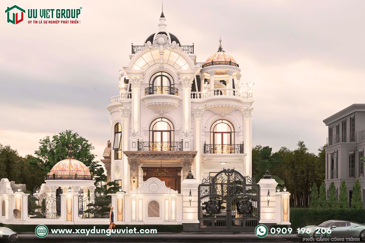 Mẫu nhà biệt thự tân cổ điển