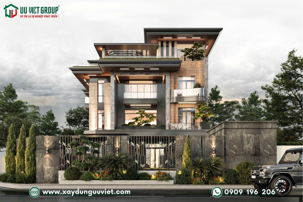 Vila hiện đại 4 tầng