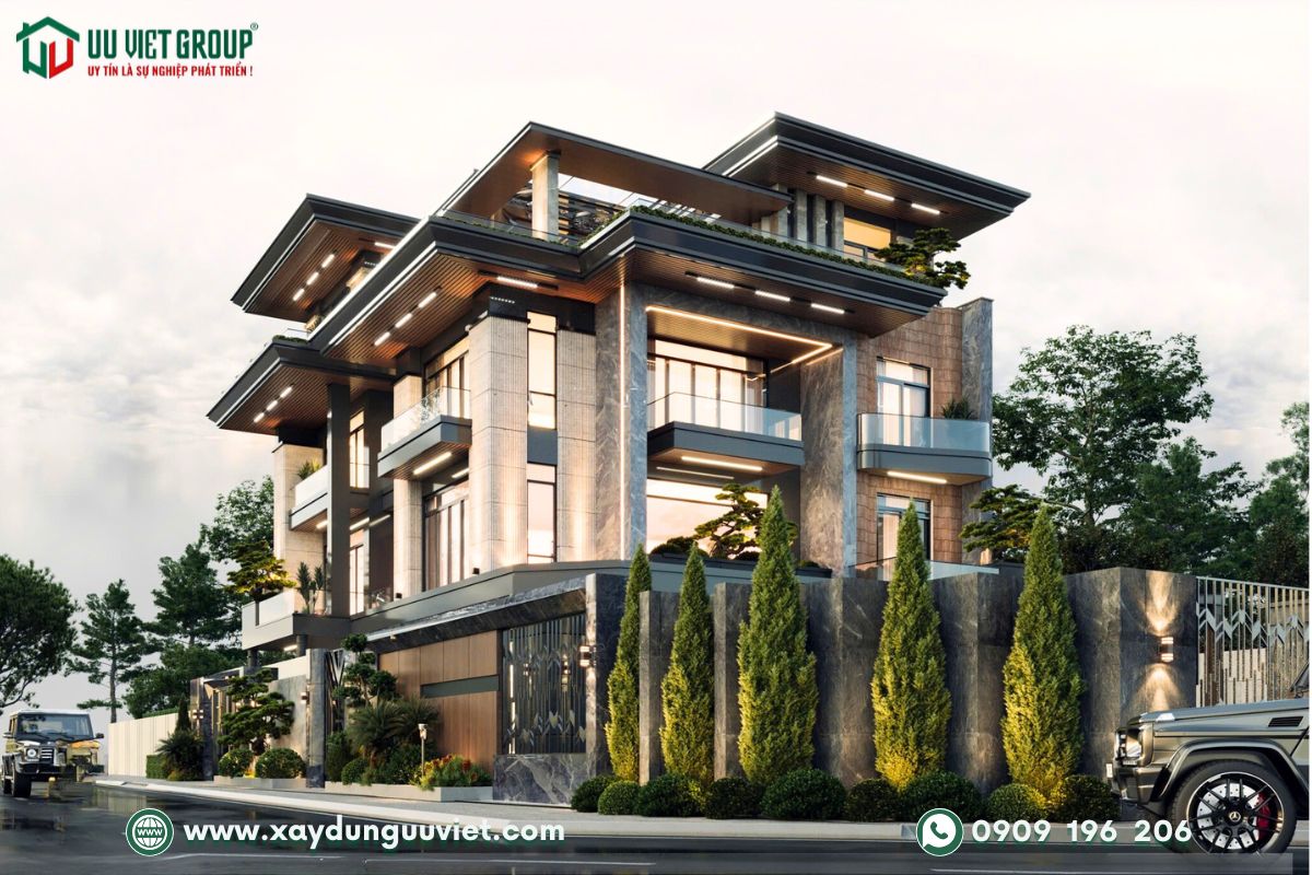 Vila hiện đại 4 tầng