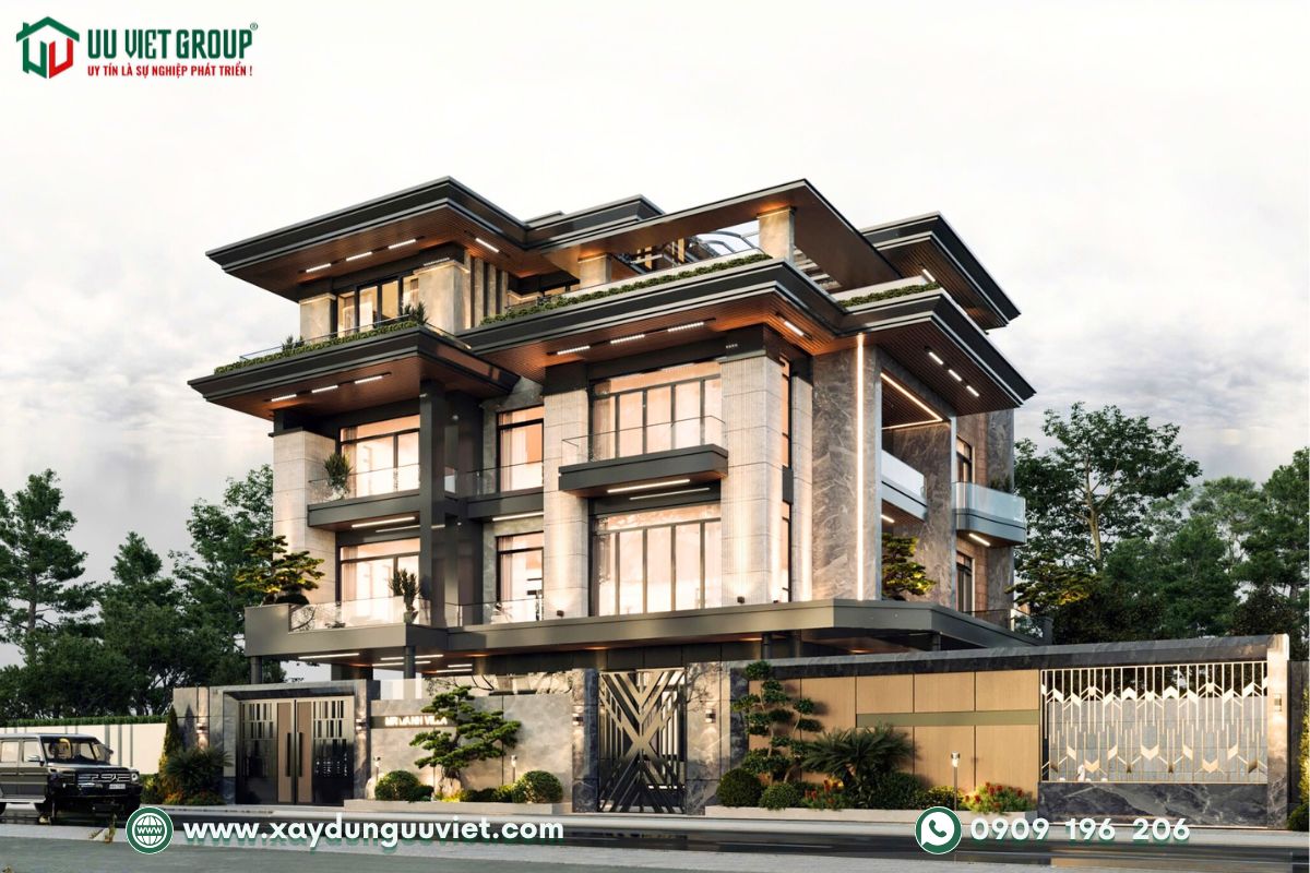 Vila hiện đại 4 tầng