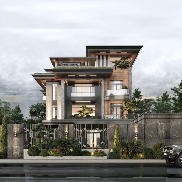 Biệt thự hiện đại 4 tầng