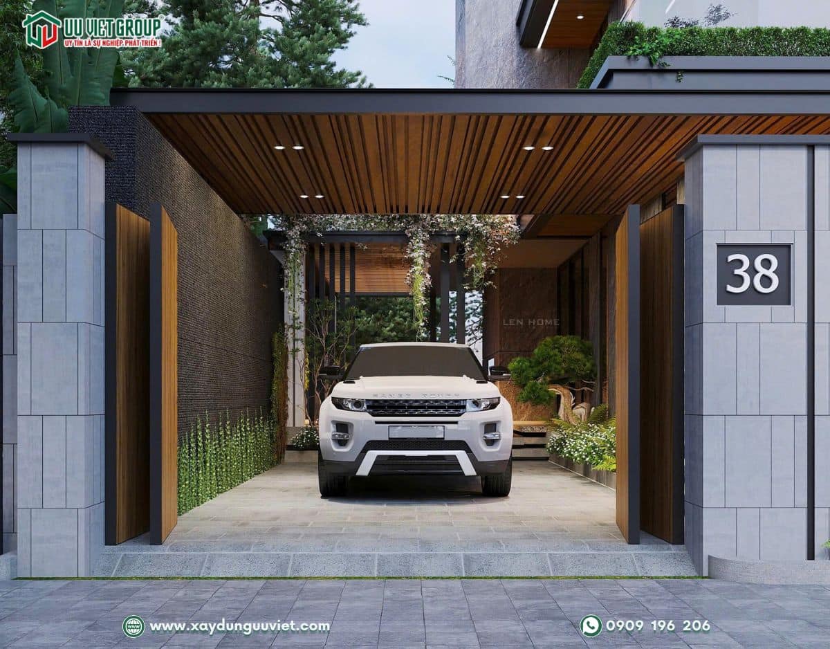 biệt thự mái nhật 3 tầng